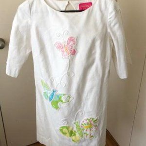 Lilly Pulitzer- White Butterfly Dress
